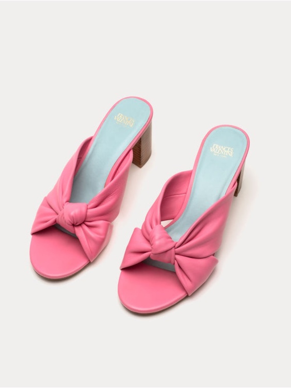 Frances Valentine Mollie leather slide sandals